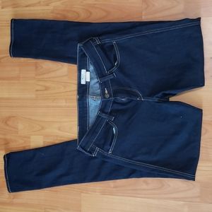 H&M Sqin Womens Jeans 32 Low Waist Slim Leg Dark Wash 28